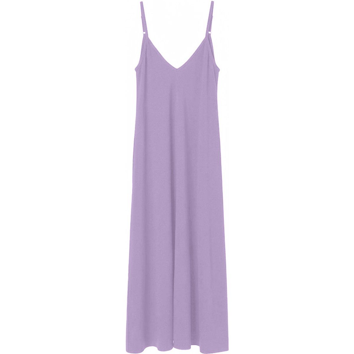 Minimalistisches Maxi-Trägerkleid mit V-Ausschnitt