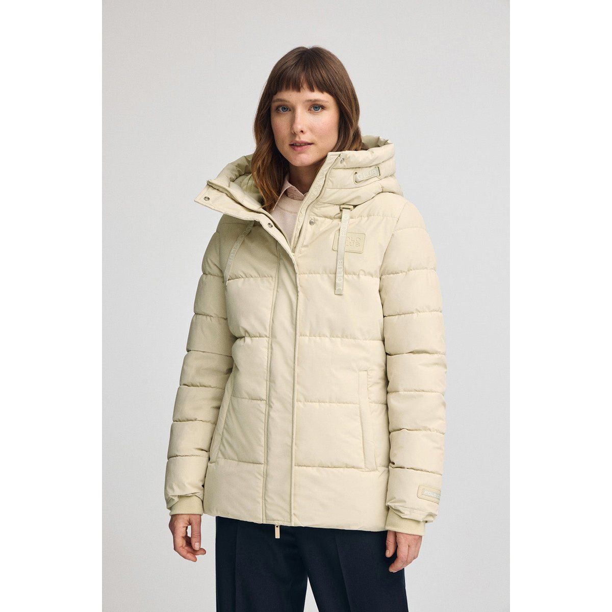 Gesteppte Kapuzenjacke im Regular Fit