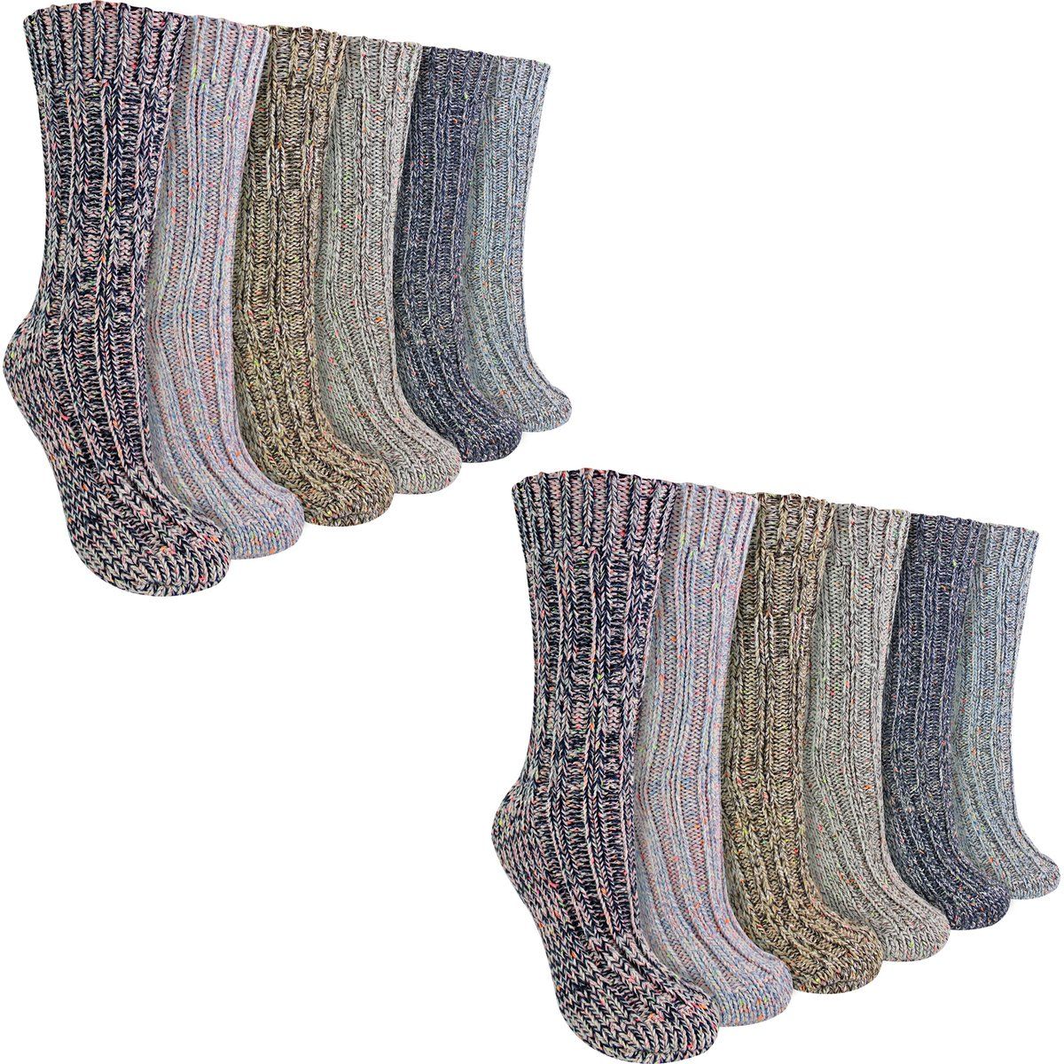 Warme Alpaka-Woll-Stiefelsocken