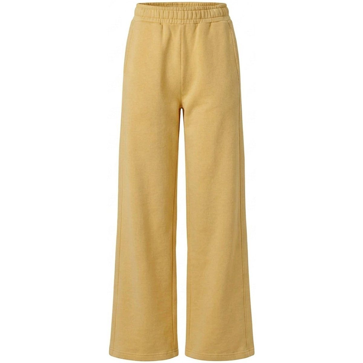 High-Waist Weite Fleece-Jogginghose
