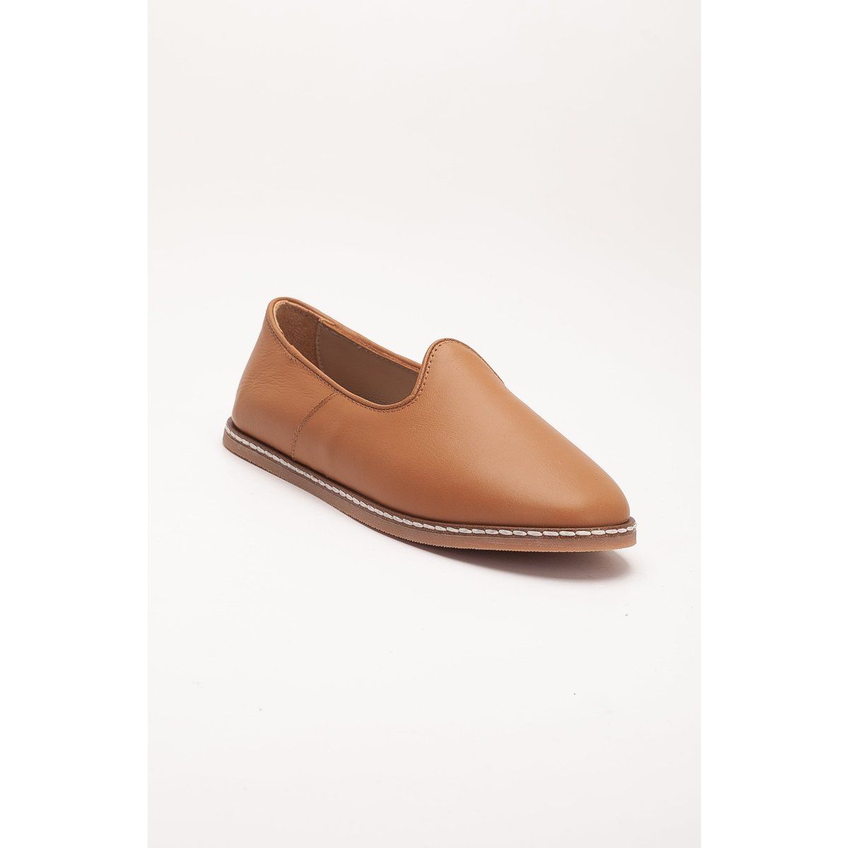 Minimalistische Leder-Slipper