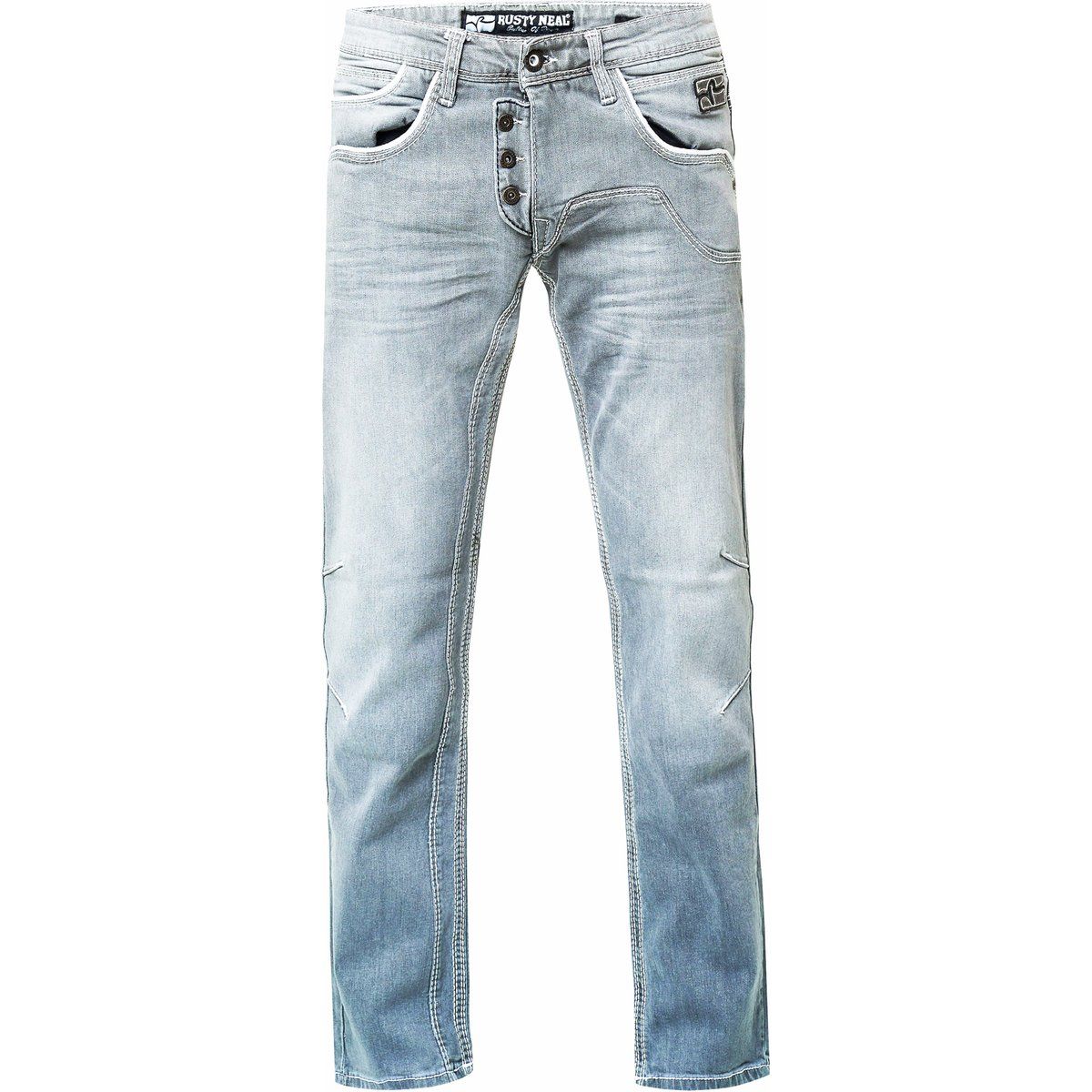 Ruben Regular Fit Jeans im Used-Look