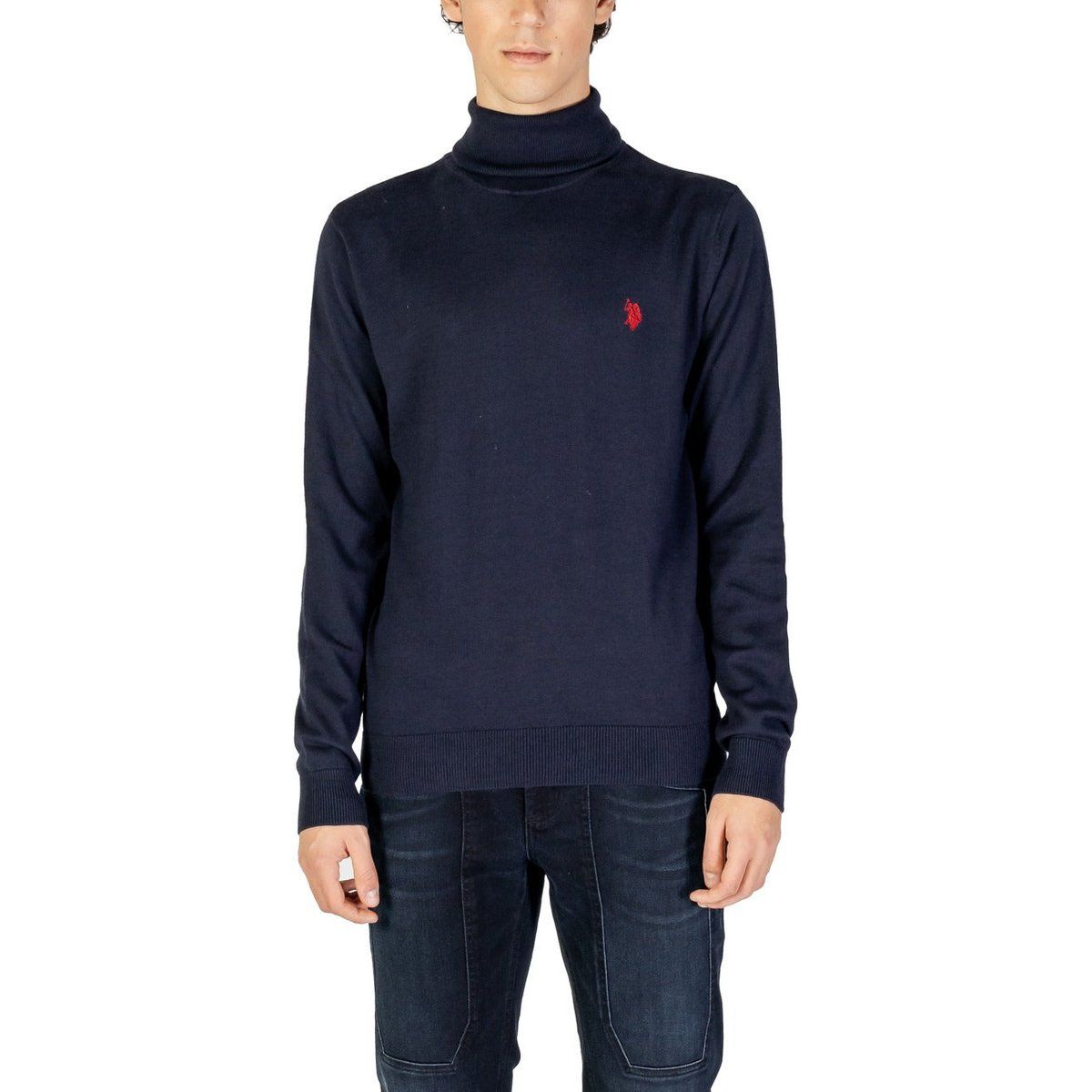 Klassischer Rollkragen-Strickpullover