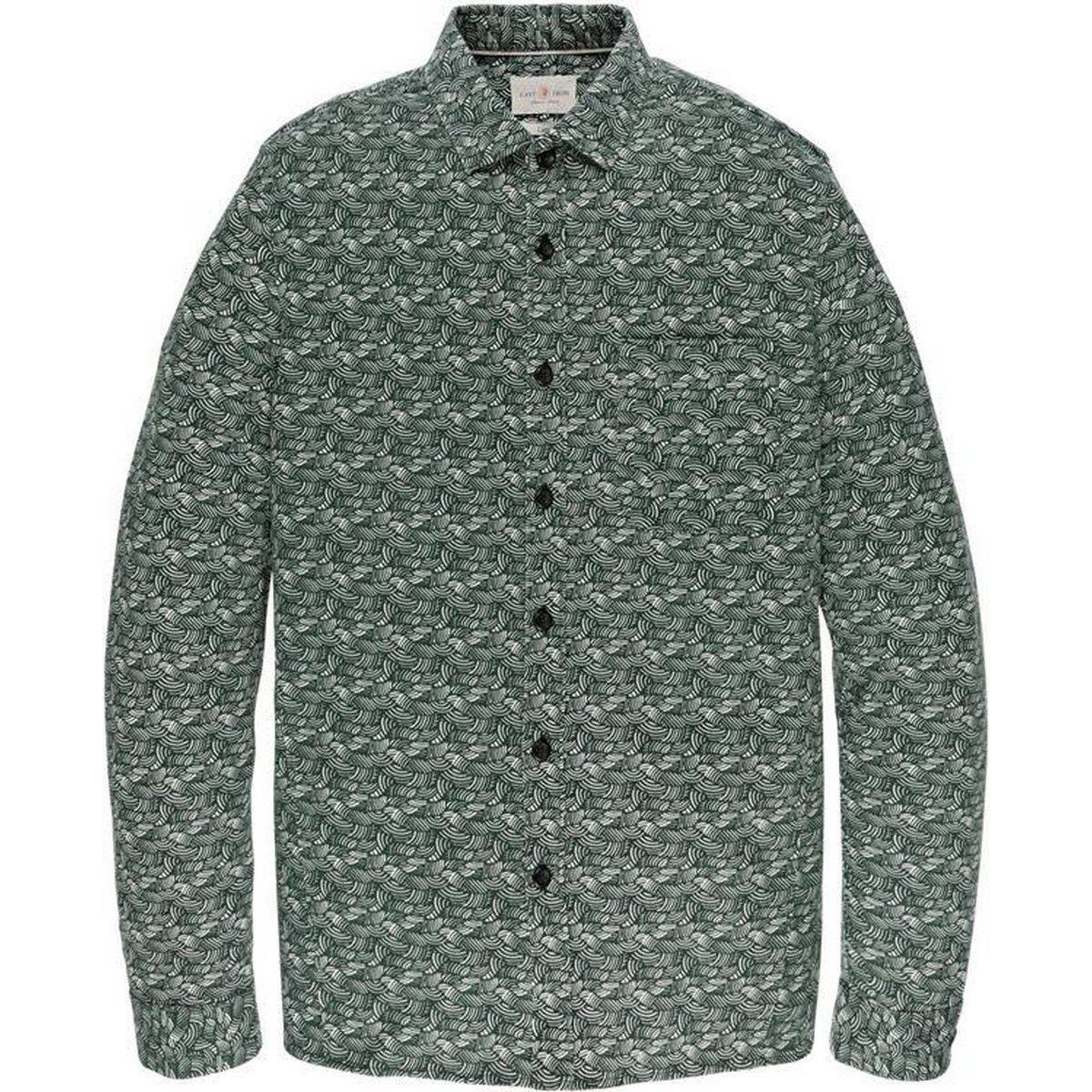 Gemustertes Button-Down Überhemd