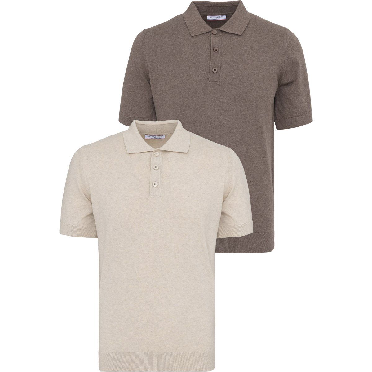 Kurzarm-Poloshirts im Zweierpack