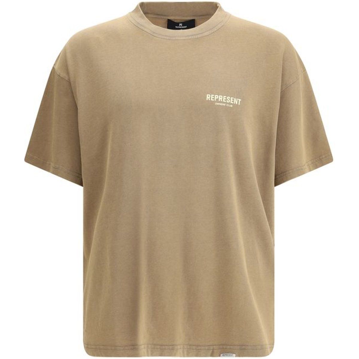 Minimalistisches Logo-Print Baumwoll-T-Shirt