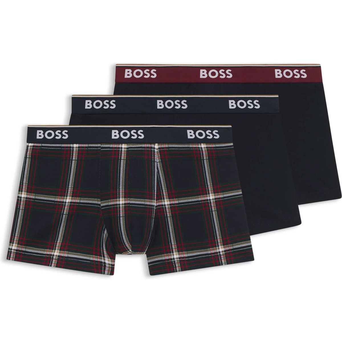 Baumwoll-Mix Boxer-Trunks im Set