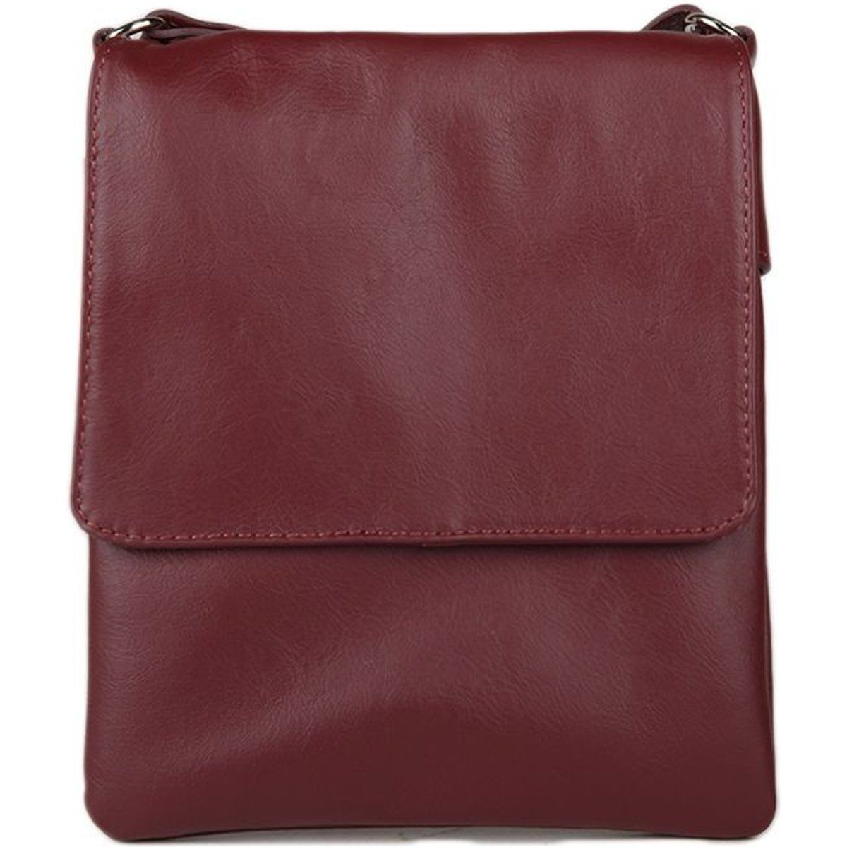 Minimalistische Strukturierte Überschlagtasche