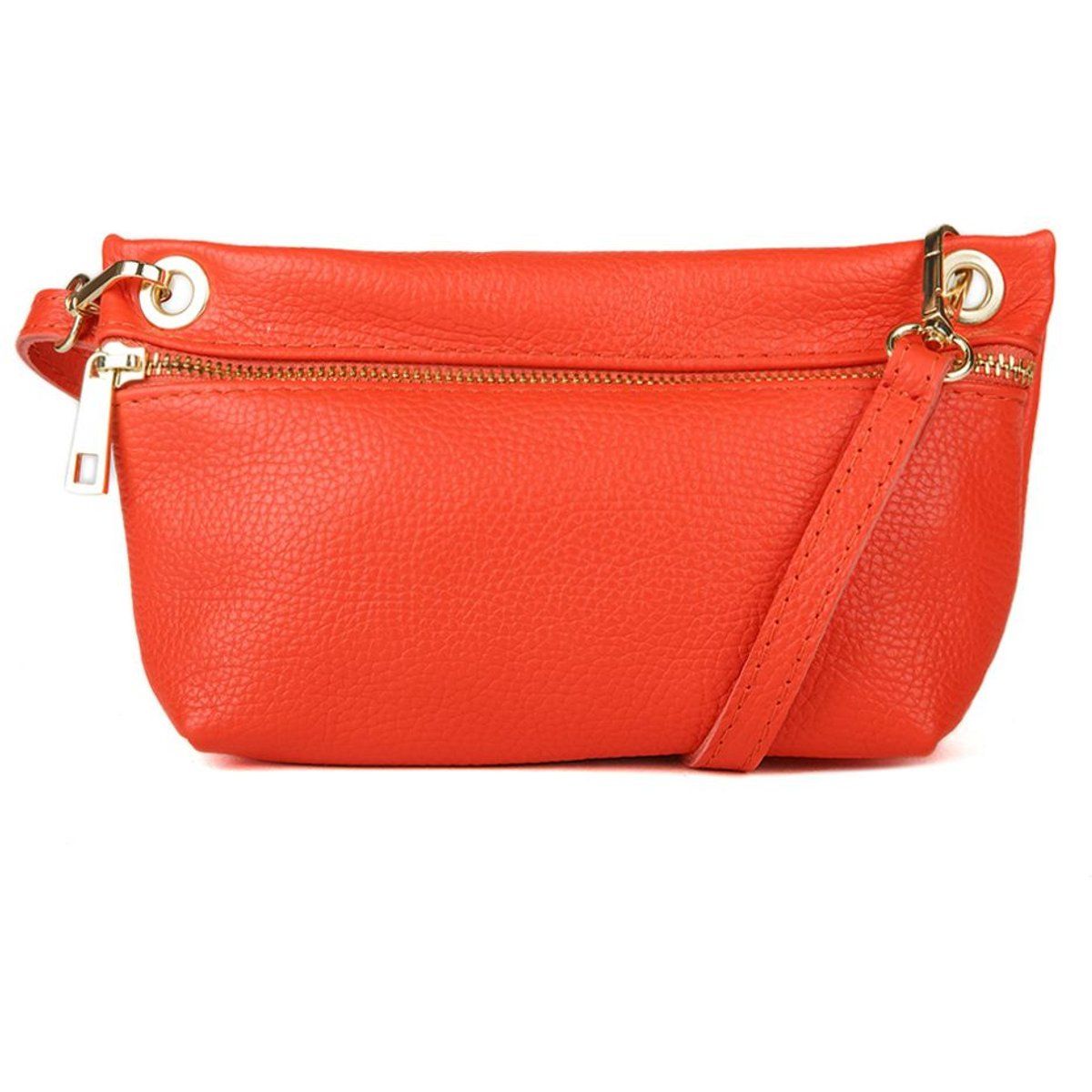 Crossbody-Tasche aus genarbtem Leder