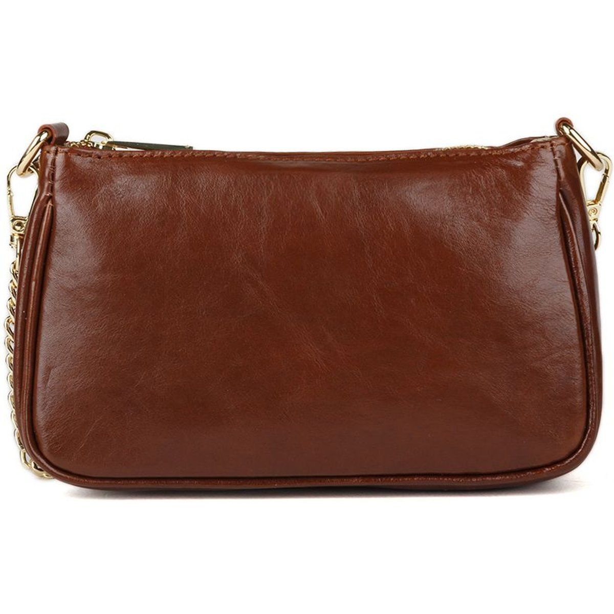 Minimalistische rechteckige Ledertasche