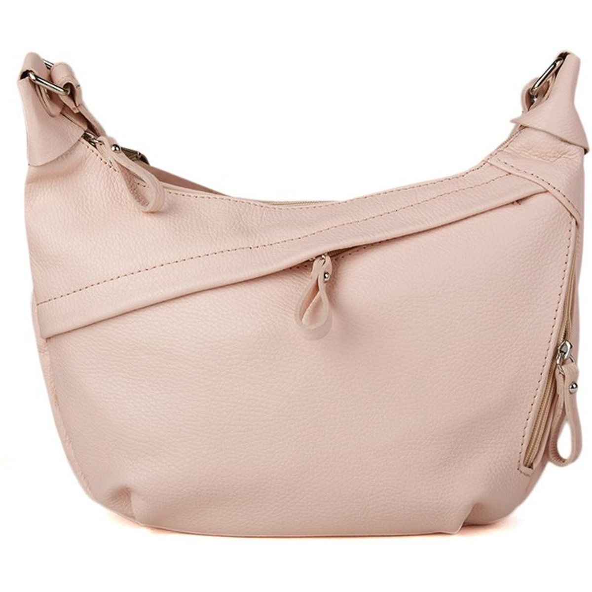 Minimalistische Beuteltasche aus Leder