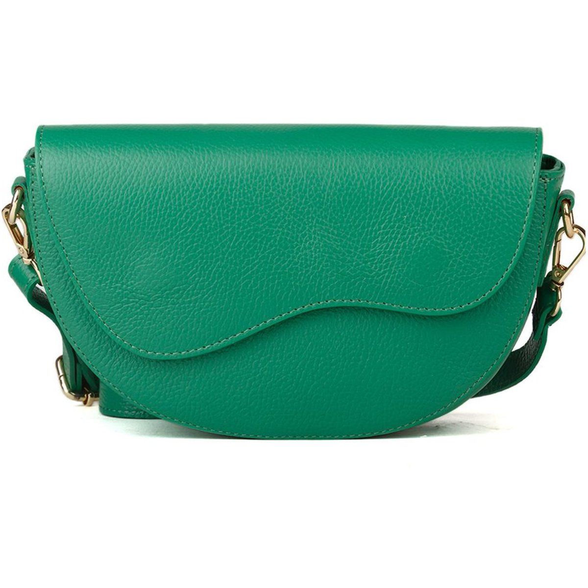 Satteltasche aus genarbtem Leder