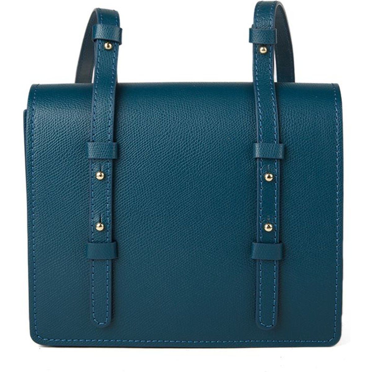 Strukturierte Schultertasche aus Kalbsleder