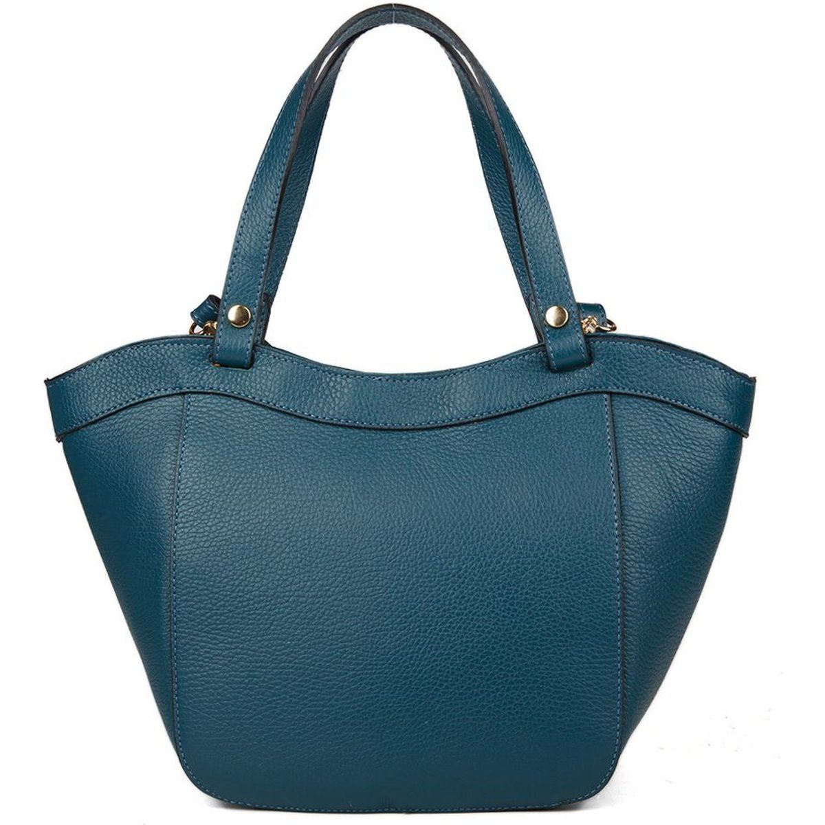 Elegante Schultertasche aus genarbtem Leder