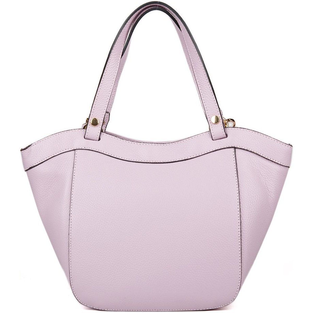 Elegante geschwungene Leder-Schultertasche