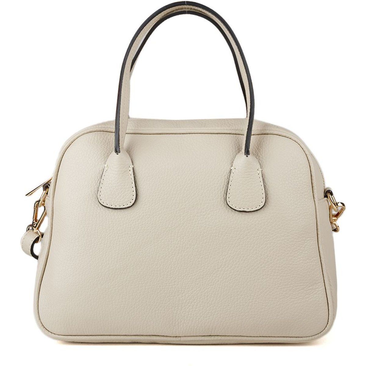 Klassische Leder-Handtasche mit Griff
