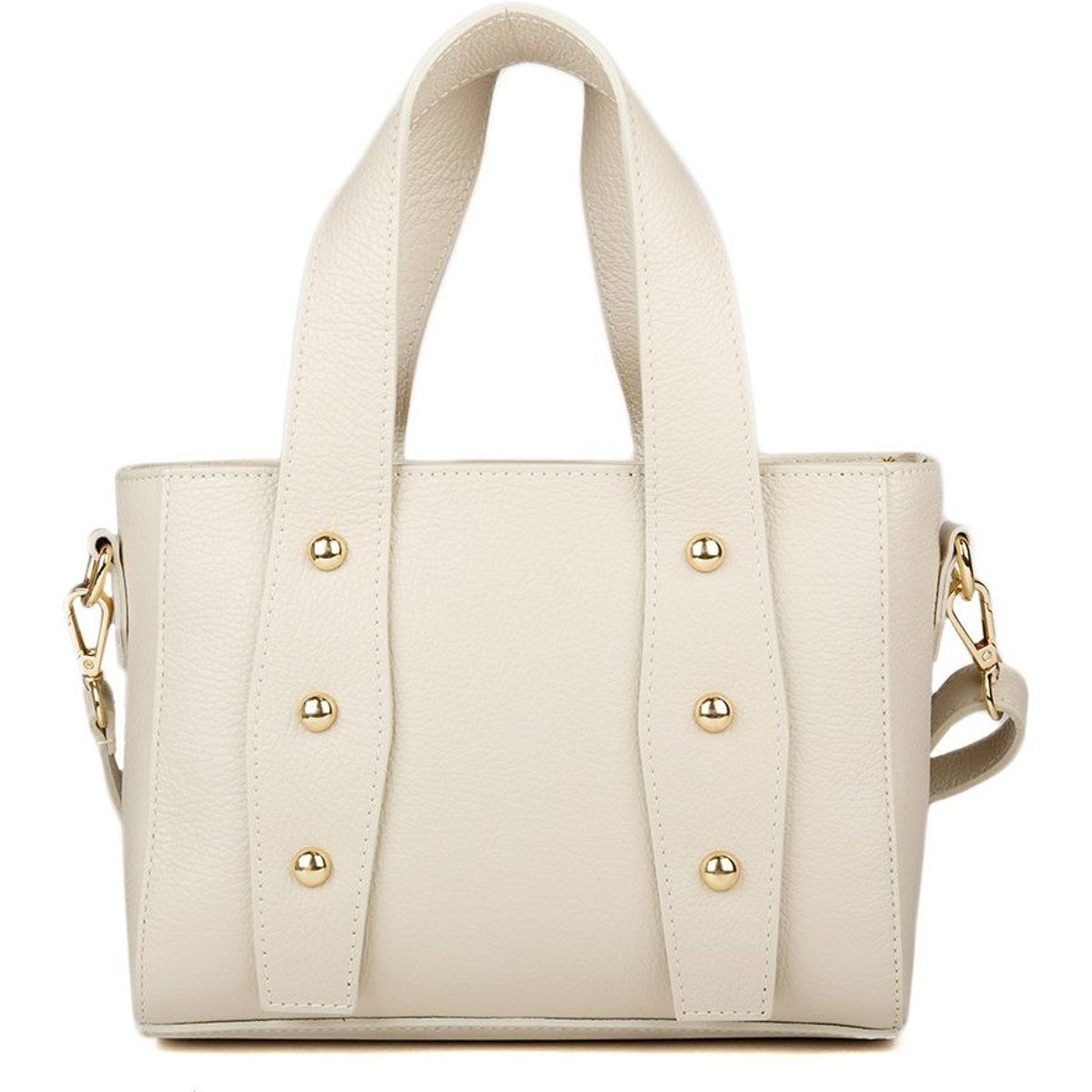 Kleine Ledertasche mit Nieten