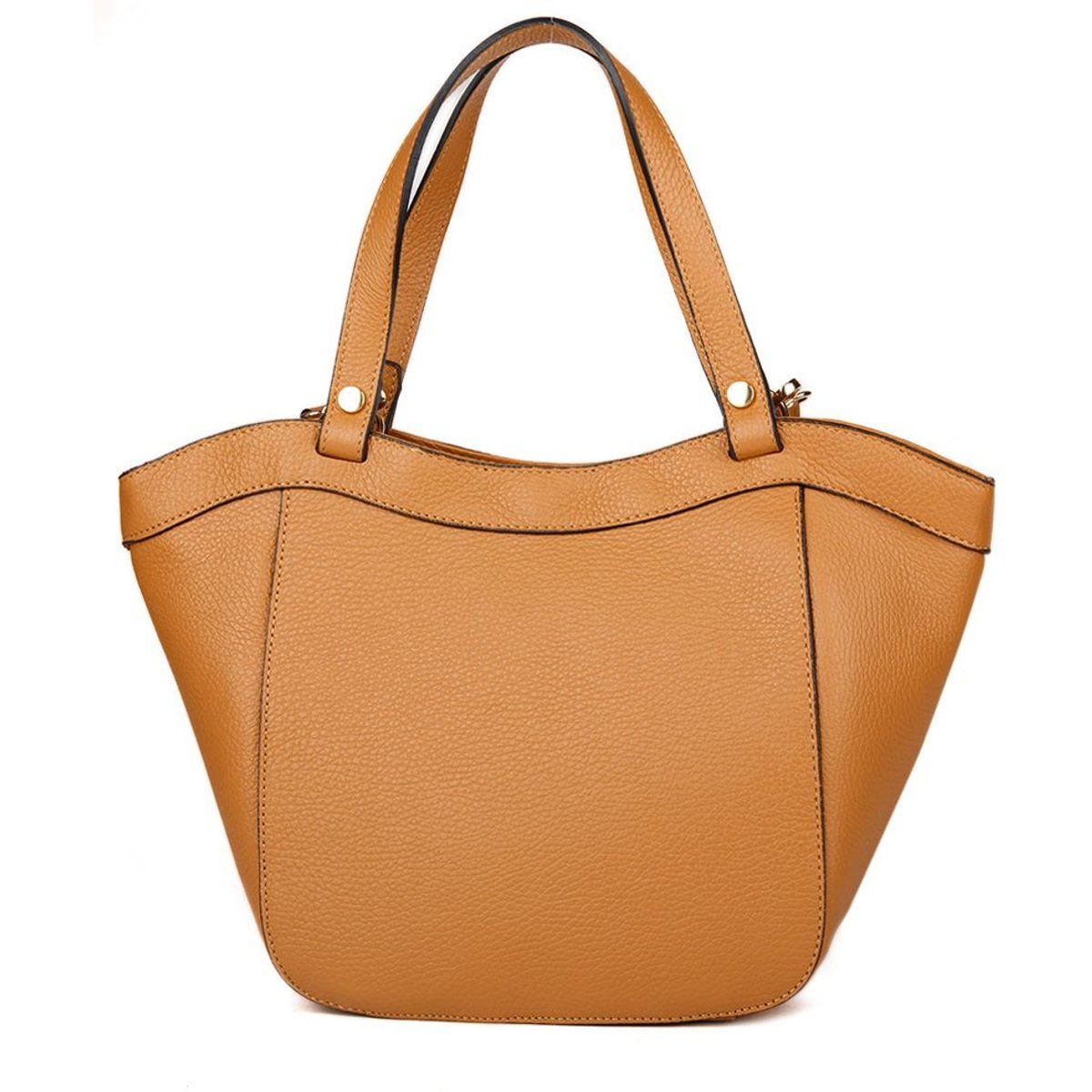 Elegante Schultertasche aus genarbtem Leder