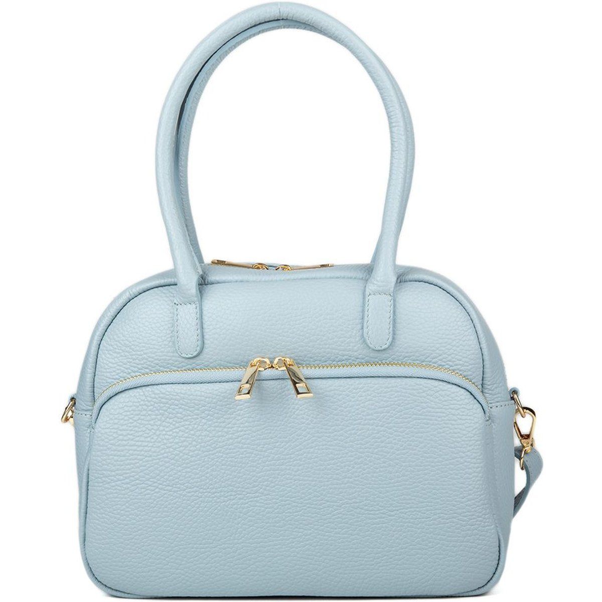 Bowling-Tasche aus genarbtem Leder