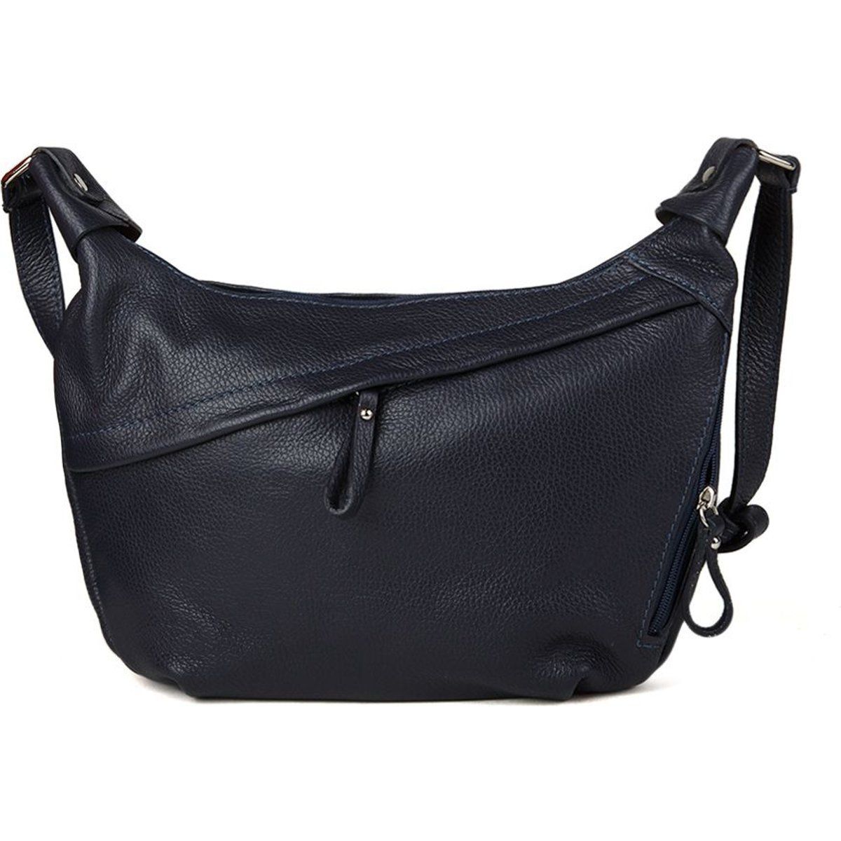 Beuteltasche aus genarbtem Leder