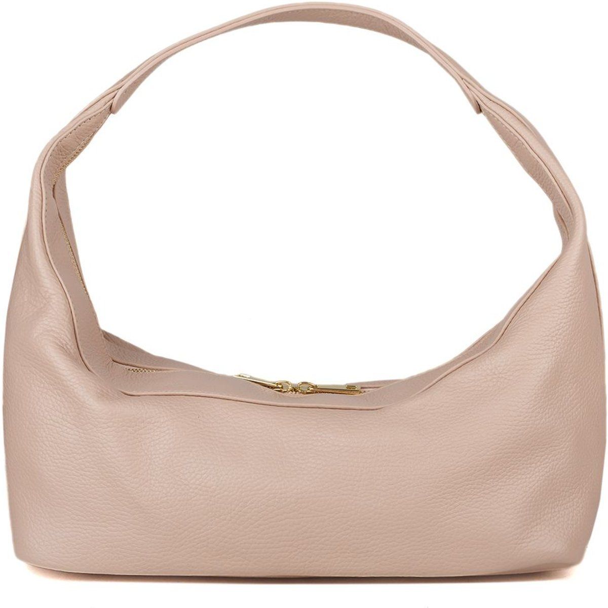 Minimalistische Leder-Hobo-Tasche