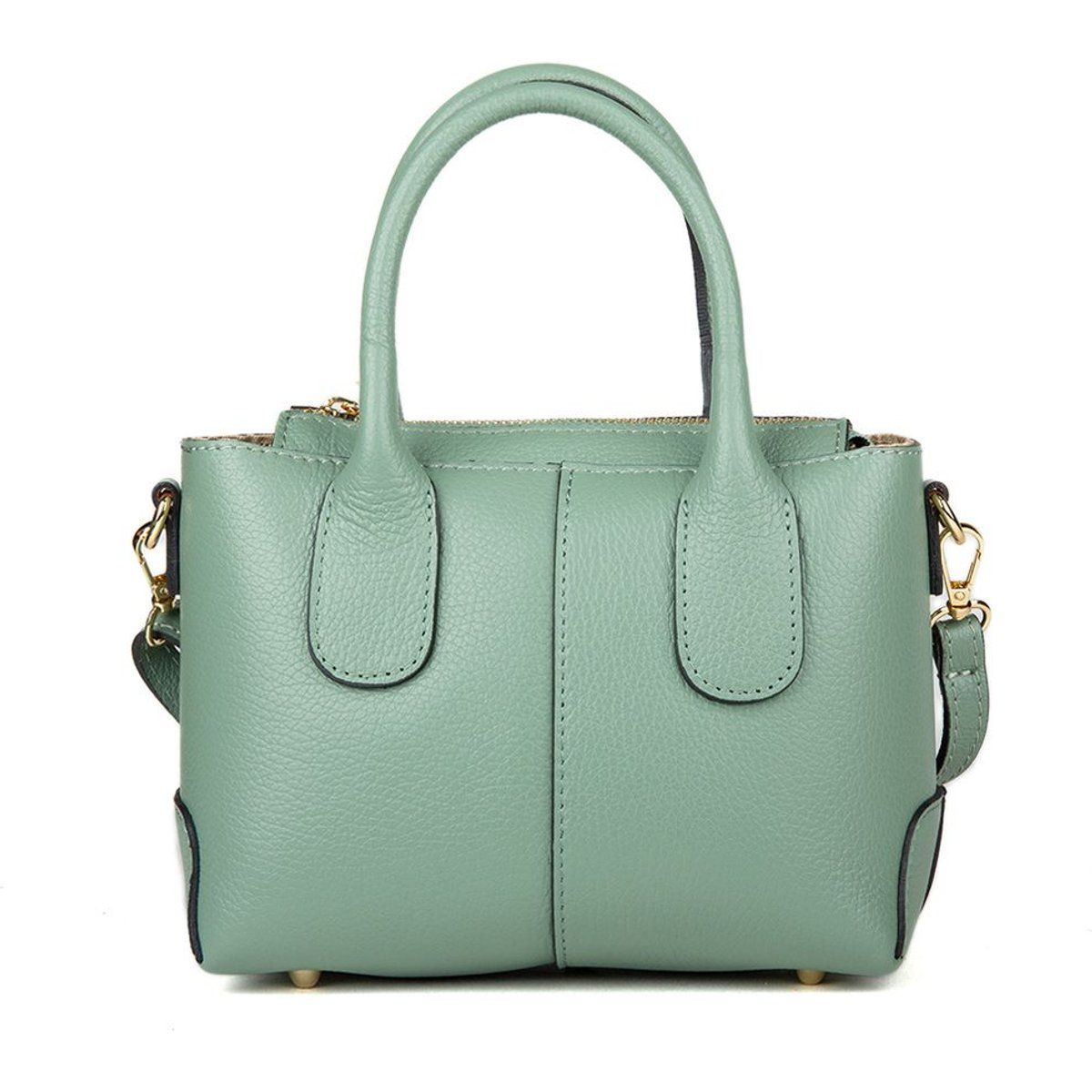 Elegante Handtasche aus genarbtem Leder