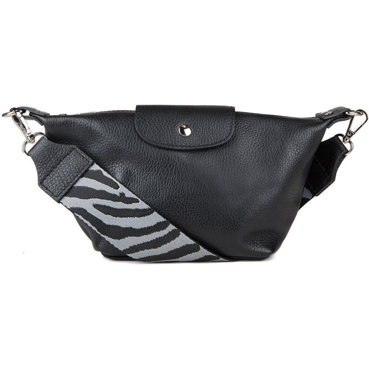Gürteltasche aus genarbtem Leder