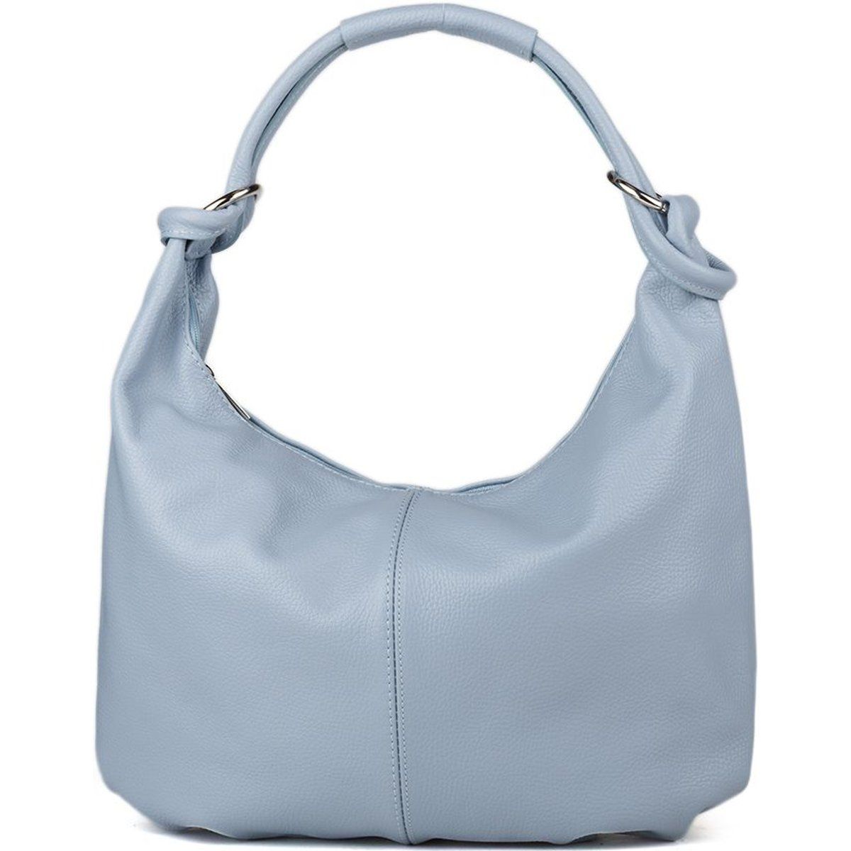 Weiche Schultertasche in Halbmondform