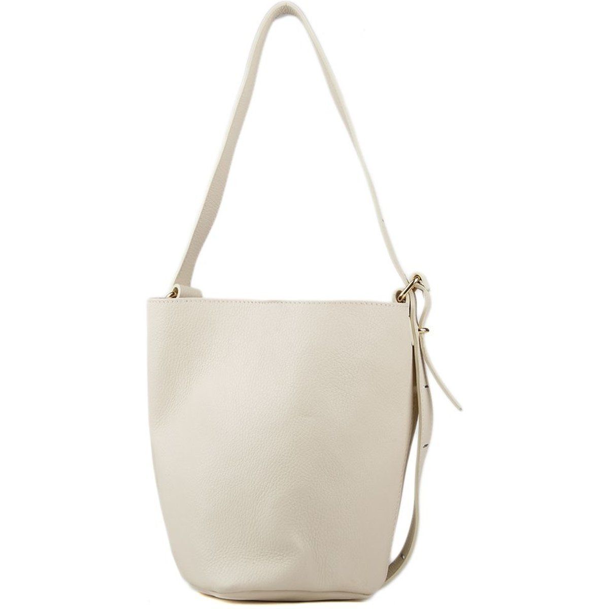 Minimalistische Leder-Beuteltasche