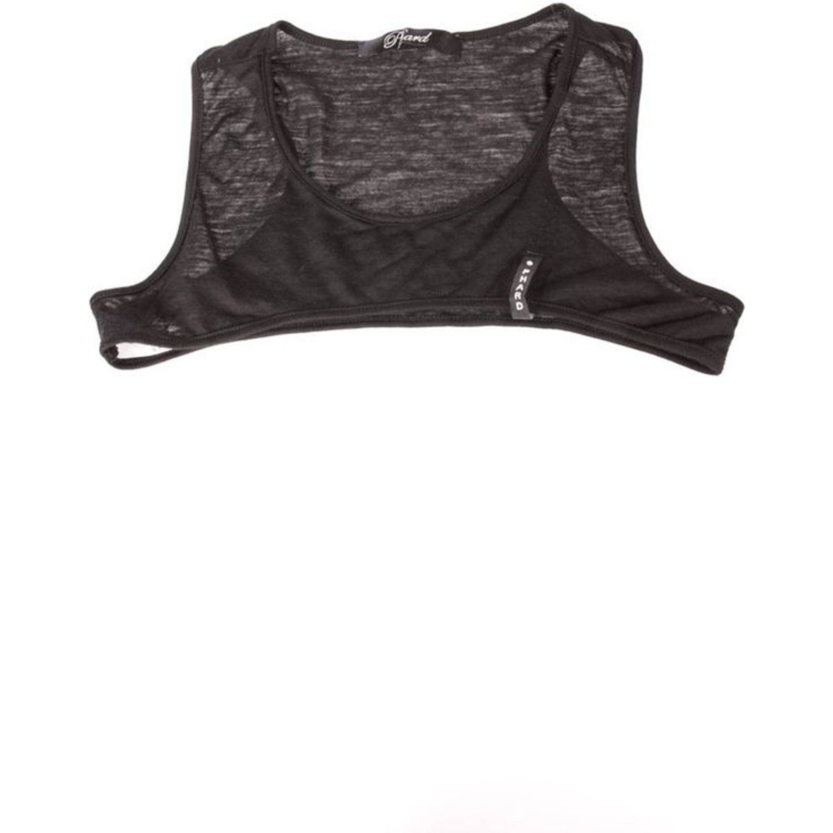 Transparenter Wollmischung Crop Tank
