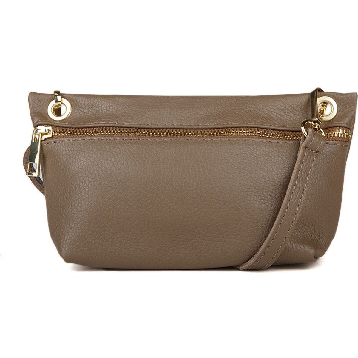 Minimalistische Handtasche aus Narbenleder