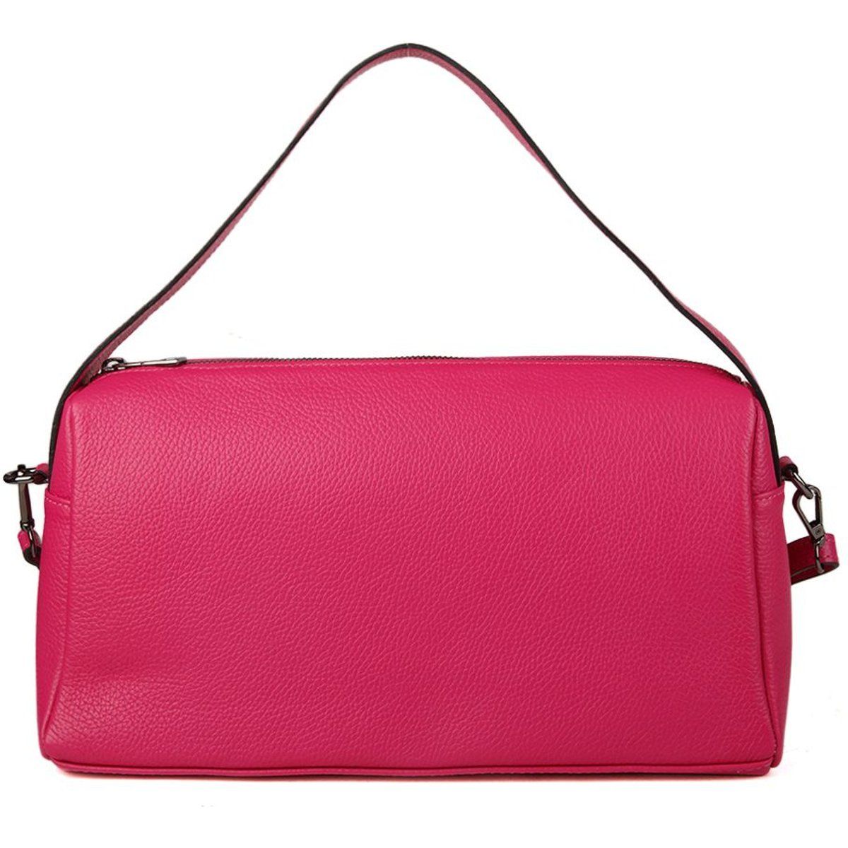 Elegante Schultertasche aus genarbtem Leder