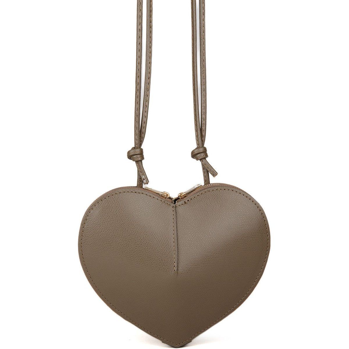 Elegante herzförmige Ledertasche