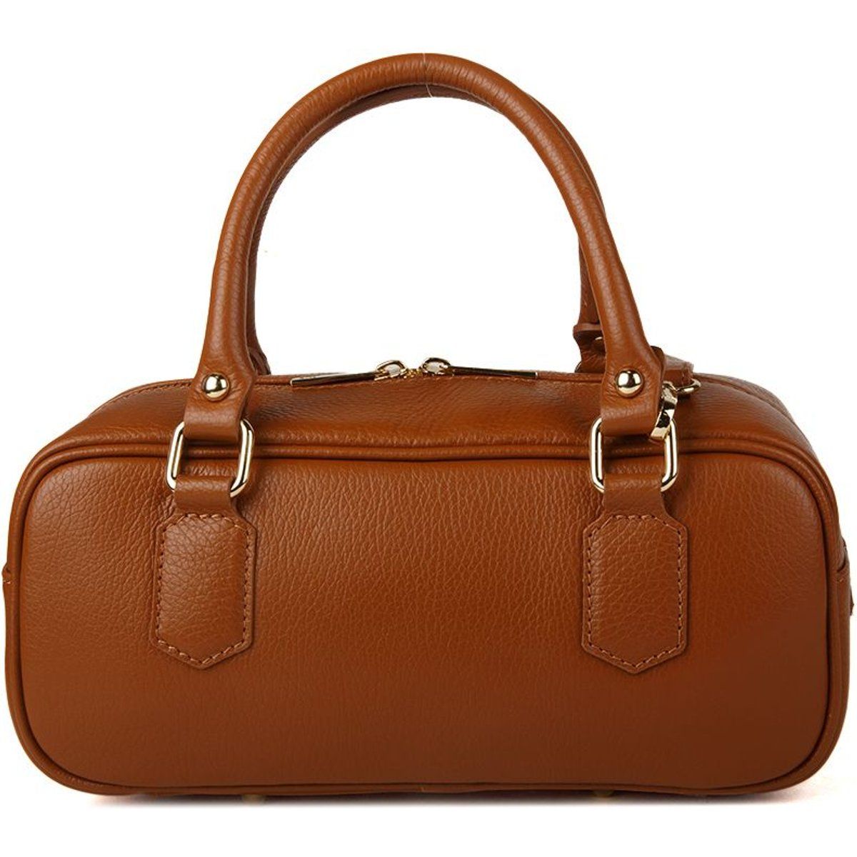 Elegante Handtasche aus genarbtem Leder