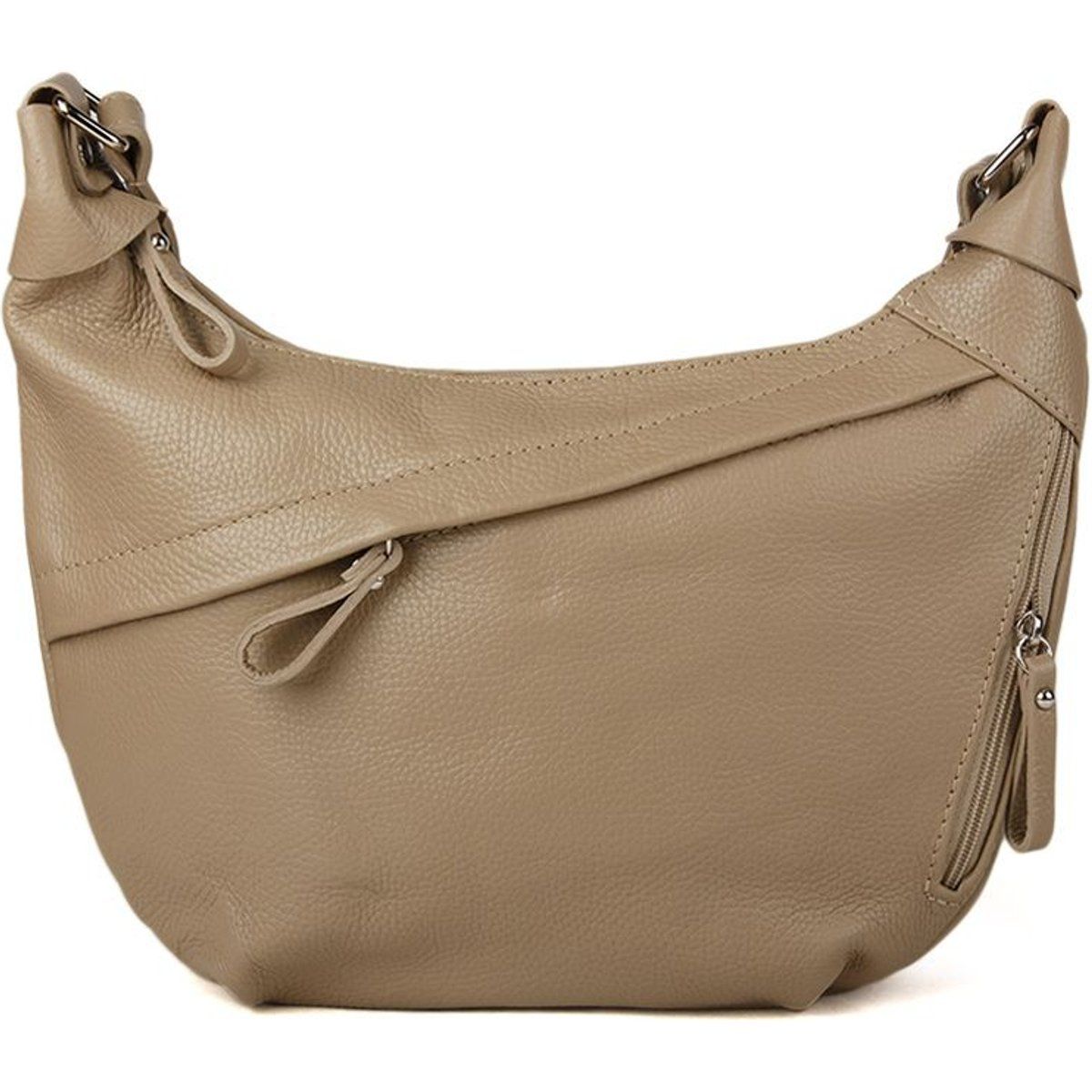 Minimalistische weiche Hobo aus Leder
