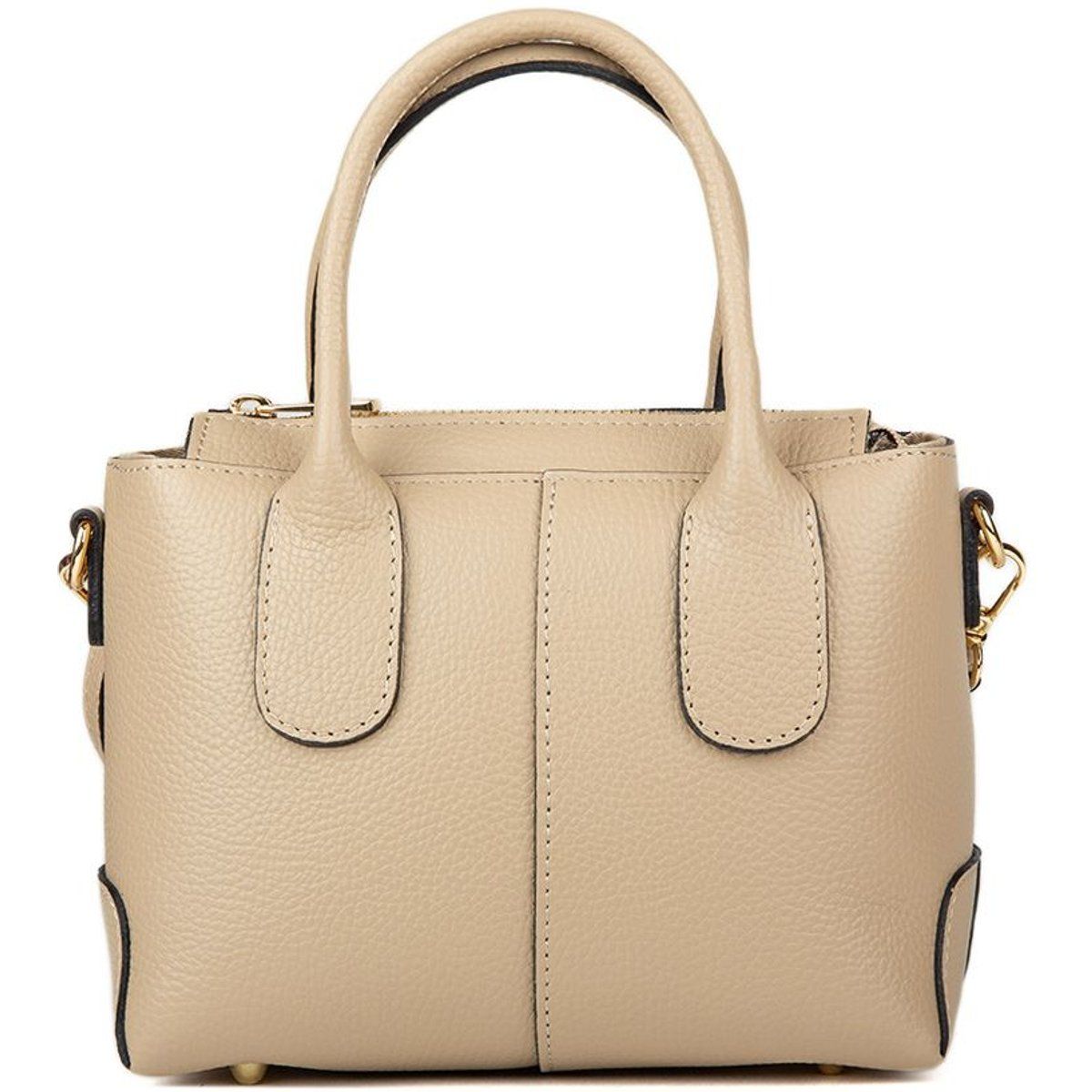 Strukturierte Satchel-Tasche aus Kalbsleder