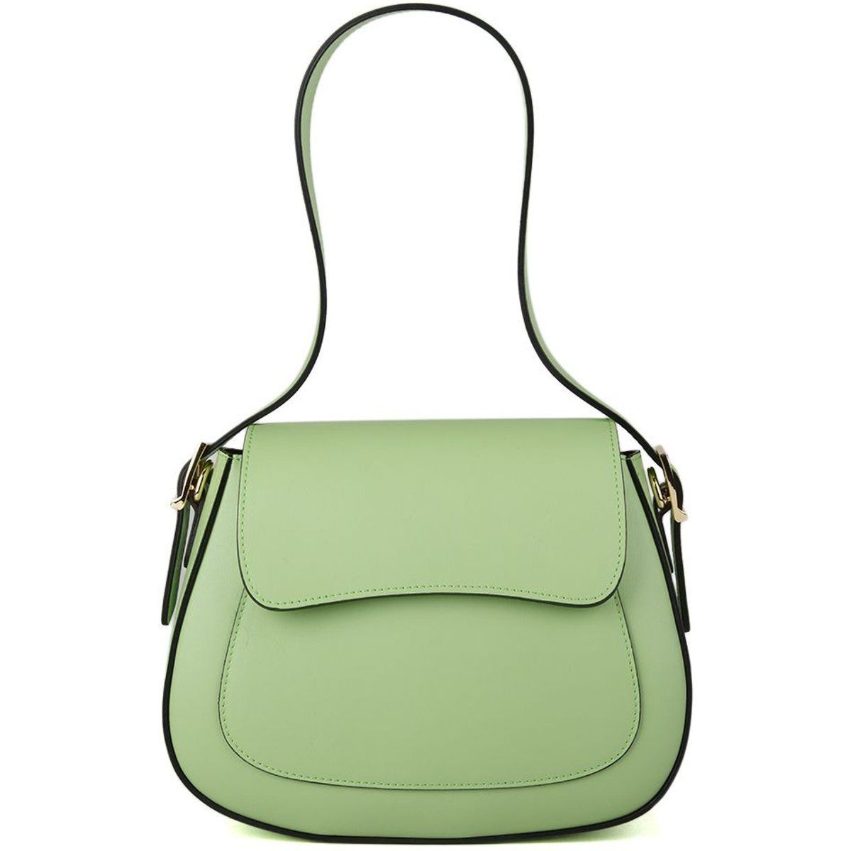 Elegante Leder-Satteltasche