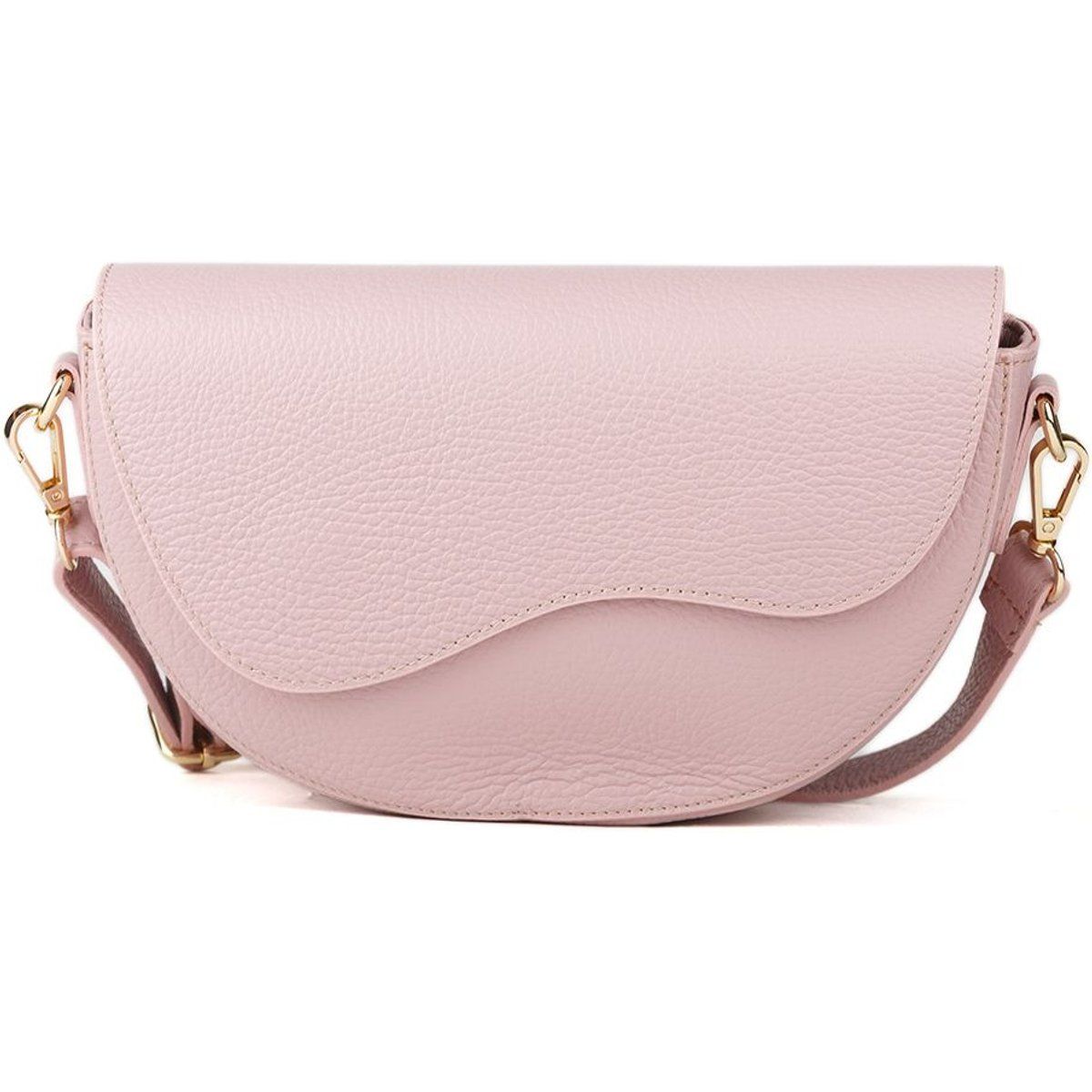 Satteltasche aus genarbtem Leder
