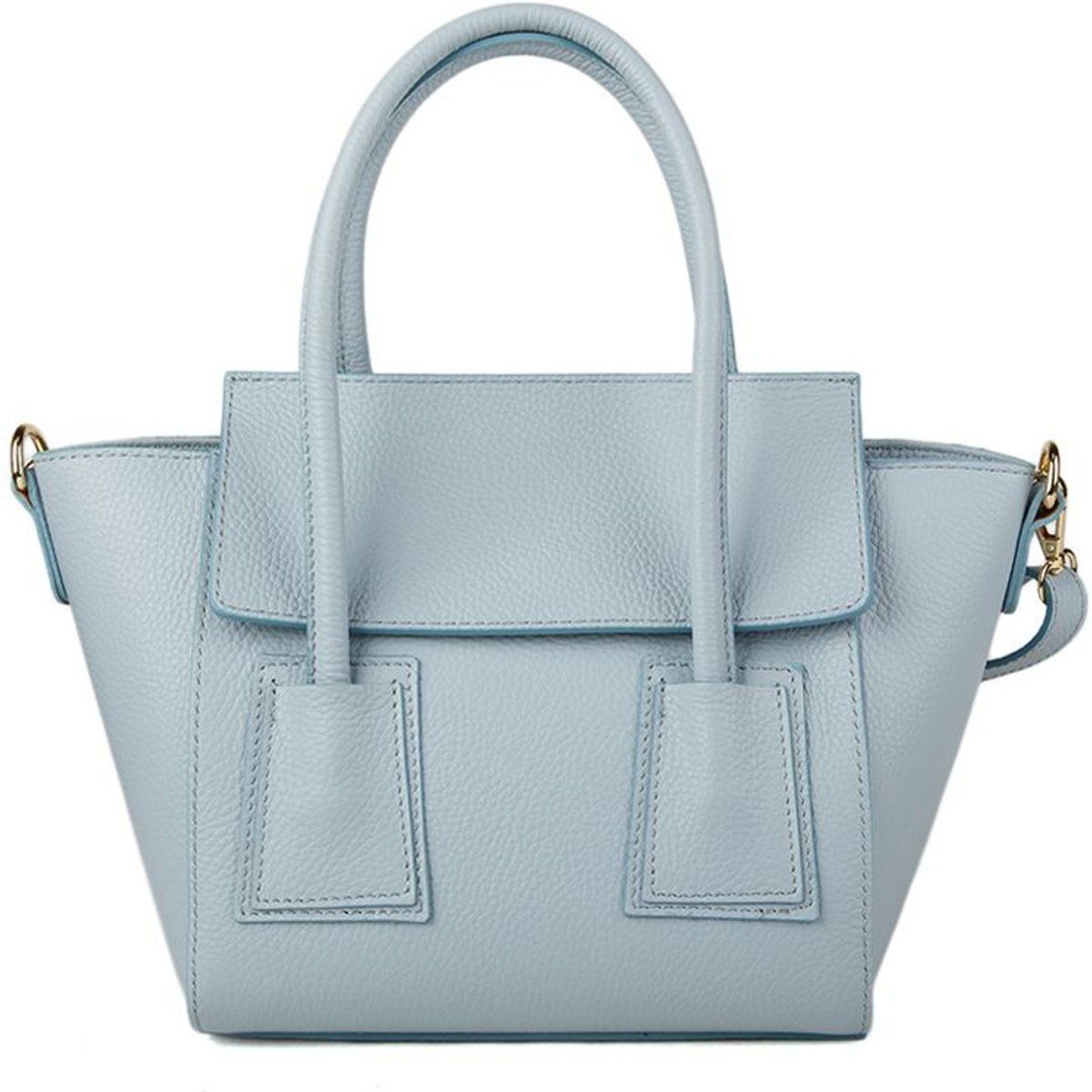 Kleine strukturierte Ledertasche