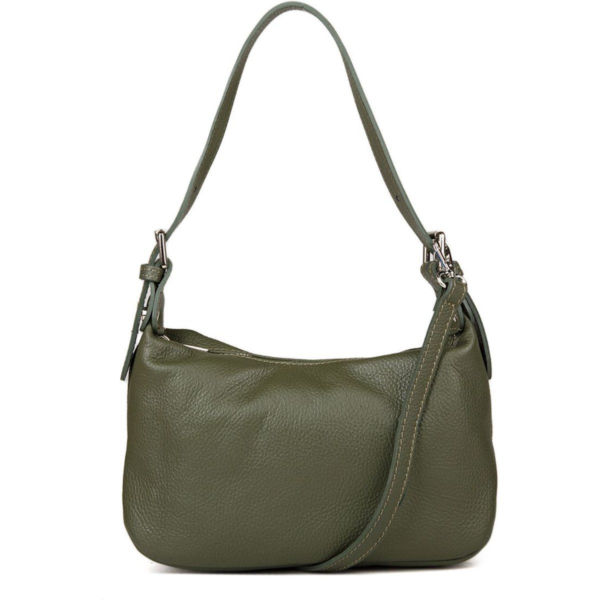 Geschmeidige Leder-Hobo-Schultertasche