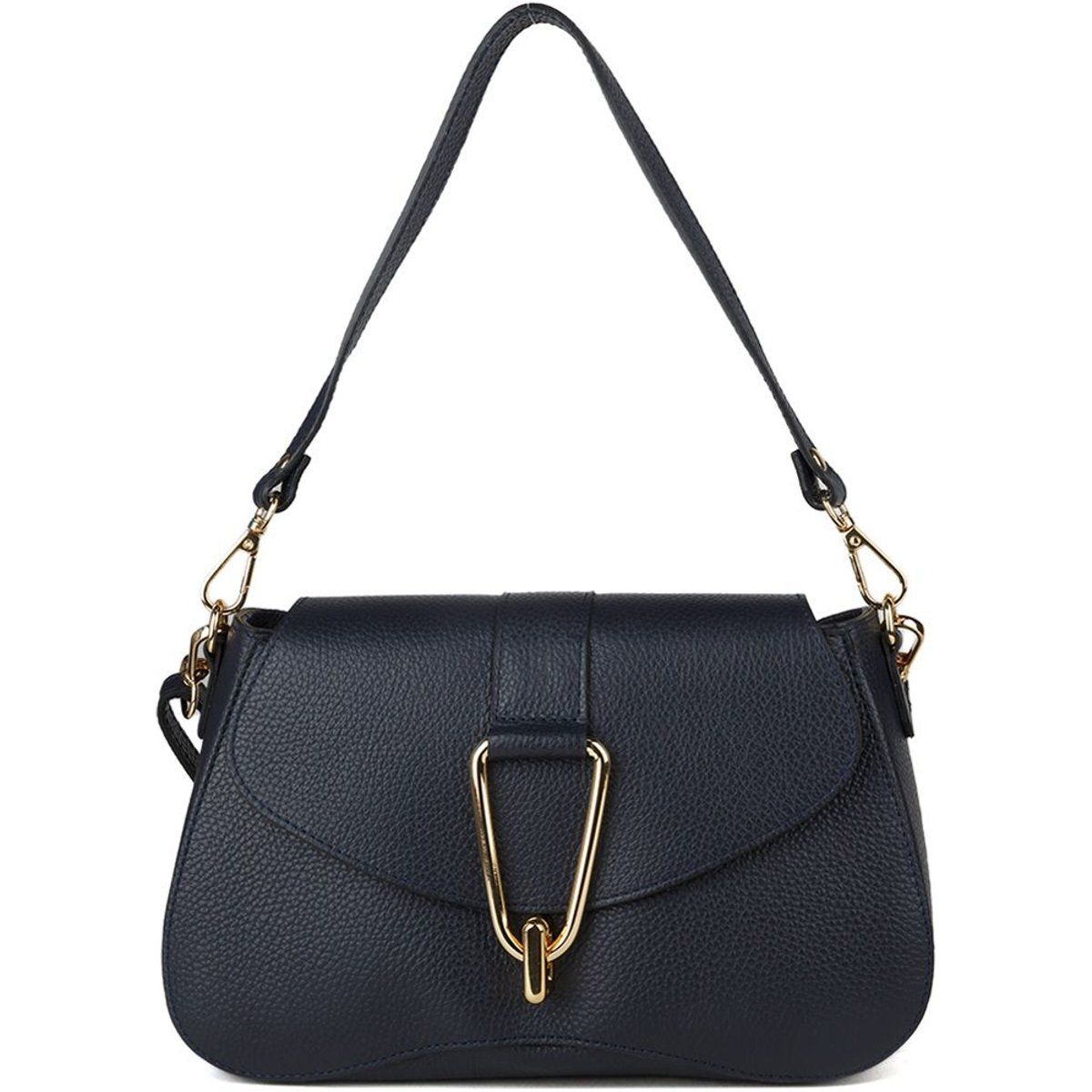 Schultertasche aus geprägtem Leder