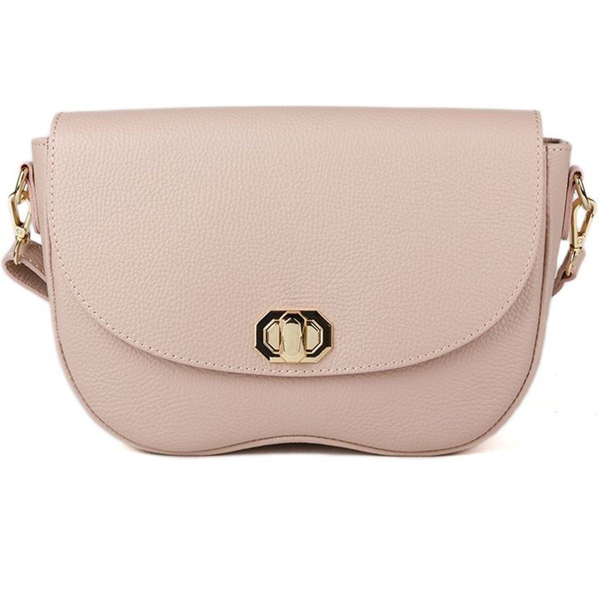 Satteltasche aus genarbtem Leder