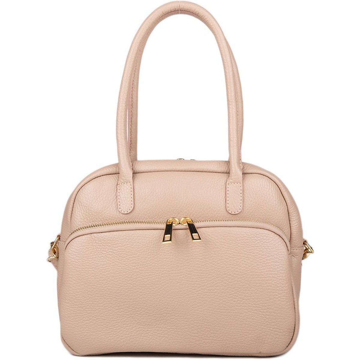 Handtasche aus genarbtem Leder