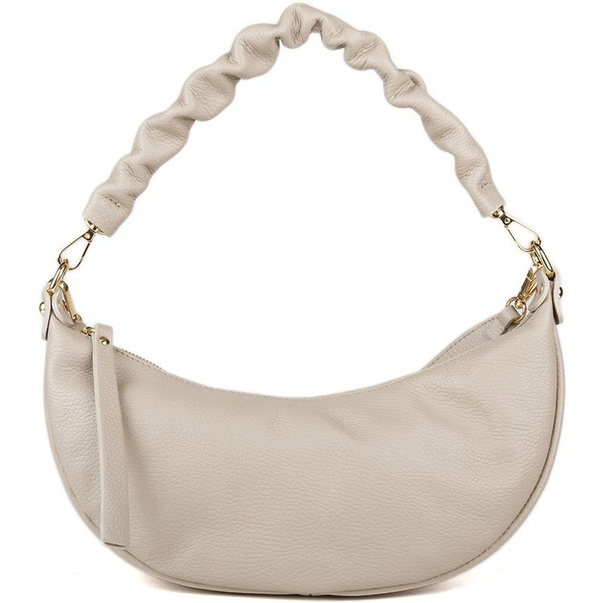 Minimalistische Hobo-Tasche mit Raffungen