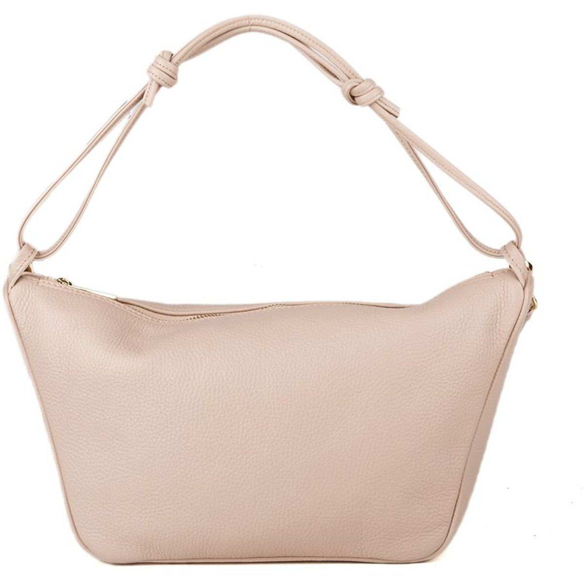 Minimalistische Leder-Schultertasche mit Knotendetails