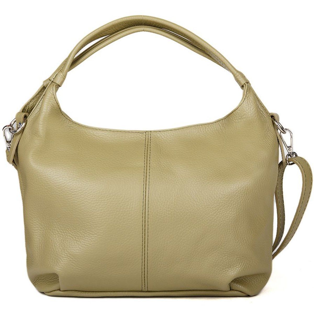Klassische Hobo-Schultertasche aus Leder