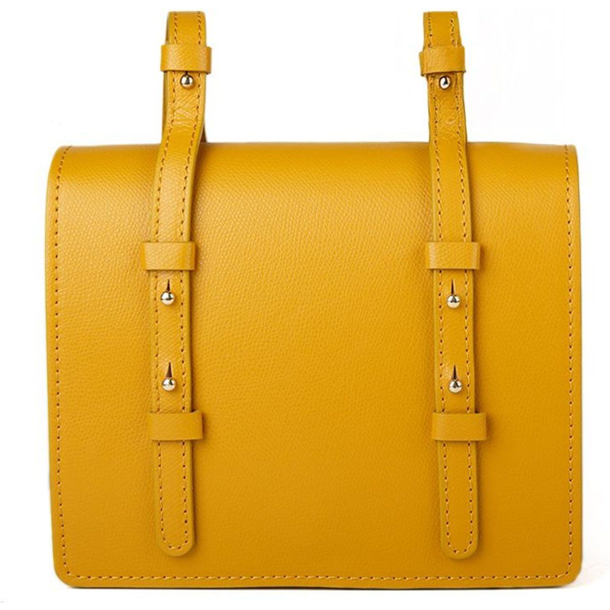 Minimalistische Ledersatchel mit Riemen