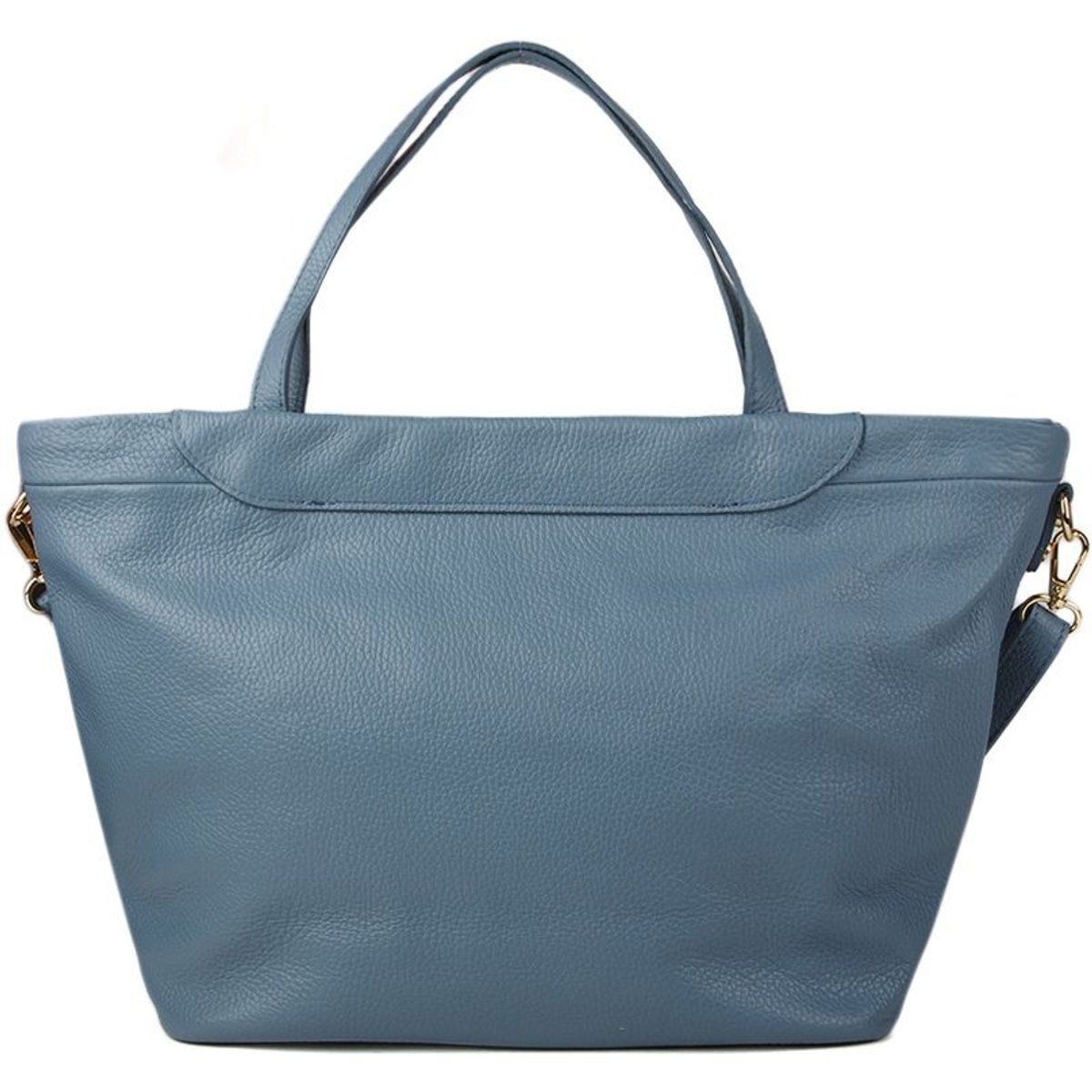 Minimalistische Tasche aus genarbtem Leder