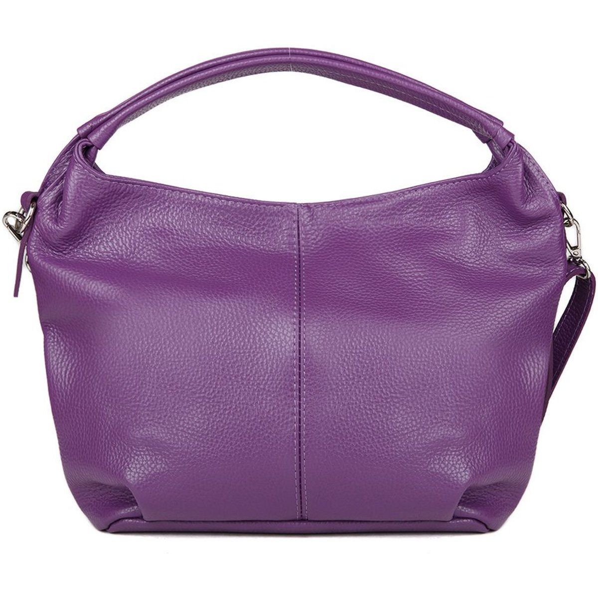 Genarbte Leder-Hobo-Schultertasche