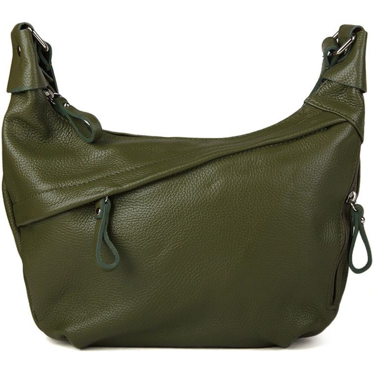 Lässige Hobo-Tasche aus Leder